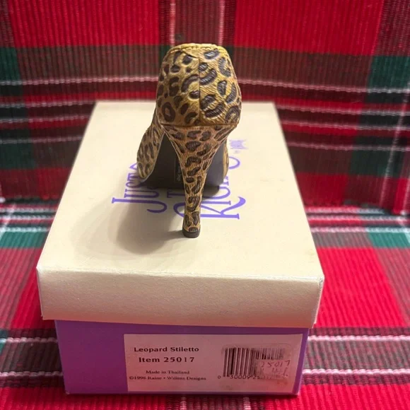 Just The Right Shoe Wild Leopard Heels - Picture 3 of 5